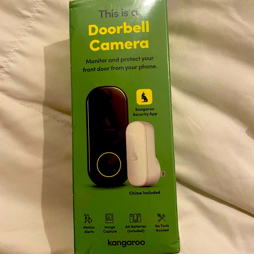 Never open Kangaroo doorbell with chime included